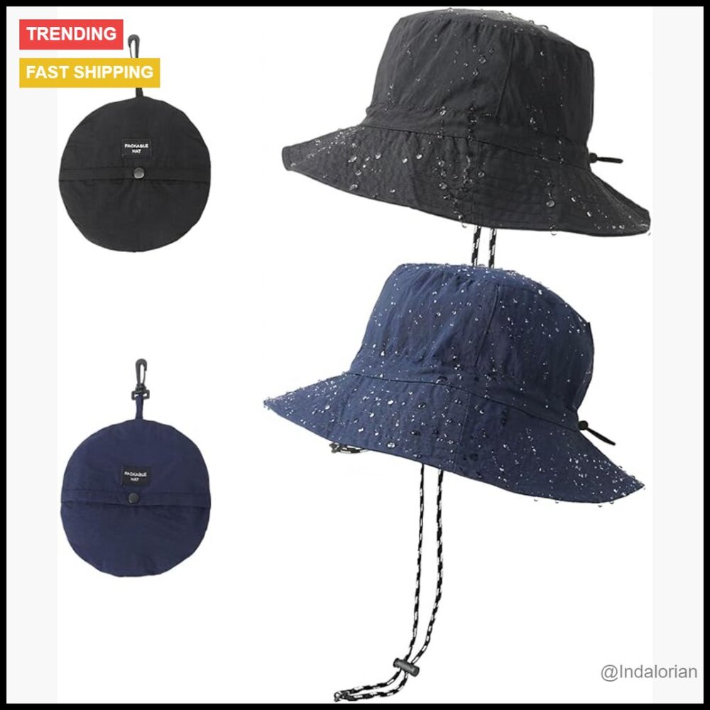 Waterproof Packable Bucket Hat Uv Protection Outd… - image 1